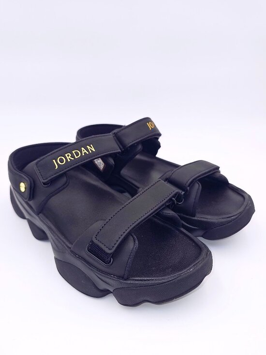 Jordan Shoes - Jordan Deja Sandals Shoes Black Gold FN5036-001 Women's 11 / Men's 10